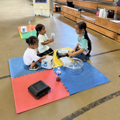 July 1, 2022: These young musicians are feeling the music at the Guam EHDI “Baby Jam” station at the PDG Village Play Time held at the Yigo Gym.