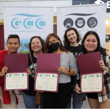 Members of the Guam Community College (GCC) Early Childhood Education Program were among 20 agencies/non-profit organizations that received Certificates of Appreciation for participating in the Guam EHDI Fair.